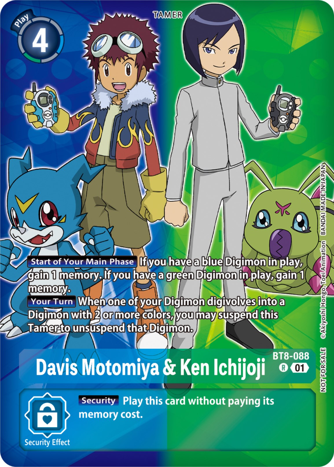 Davis Motomiya & Ken Ichijoji [BT8-088] (Tamer Party Pack -The Beginning-) [New Awakening] | Red Riot Games CA