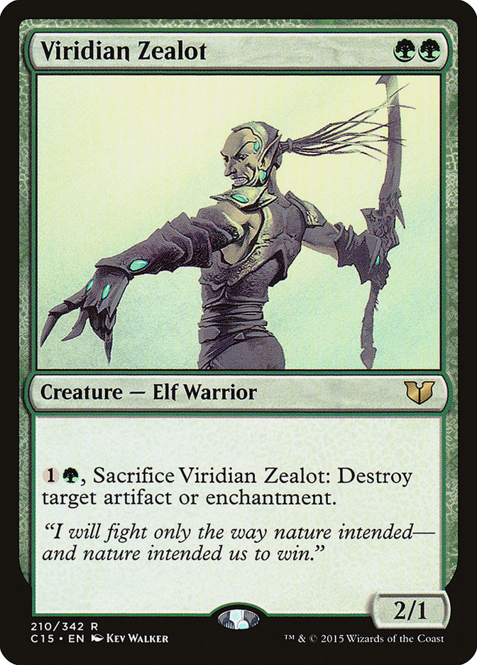 Viridian Zealot [Commander 2015] | Red Riot Games CA
