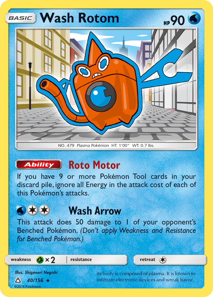 Wash Rotom (40/156) [Sun & Moon: Ultra Prism] | Red Riot Games CA