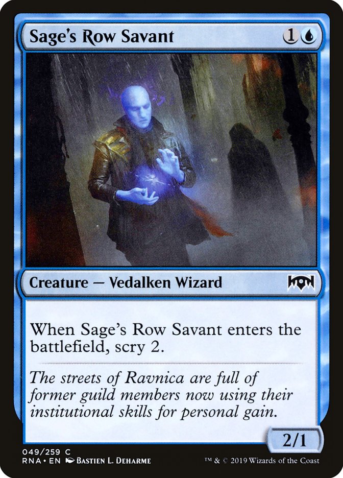 Sage's Row Savant [Ravnica Allegiance] | Red Riot Games CA