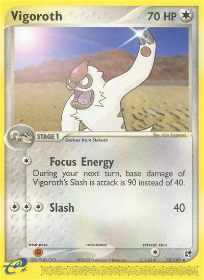 Vigoroth (52/100) [EX: Sandstorm] | Red Riot Games CA