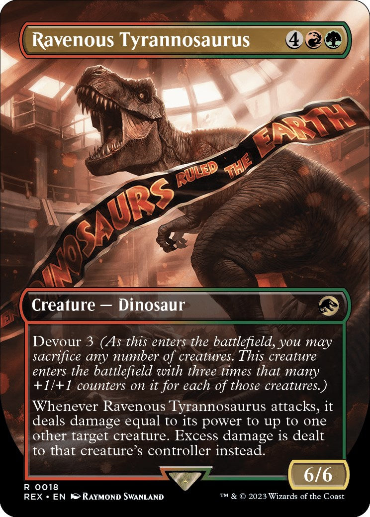 Ravenous Tyrannosaurus (Borderless) [Jurassic World Collection] | Red Riot Games CA