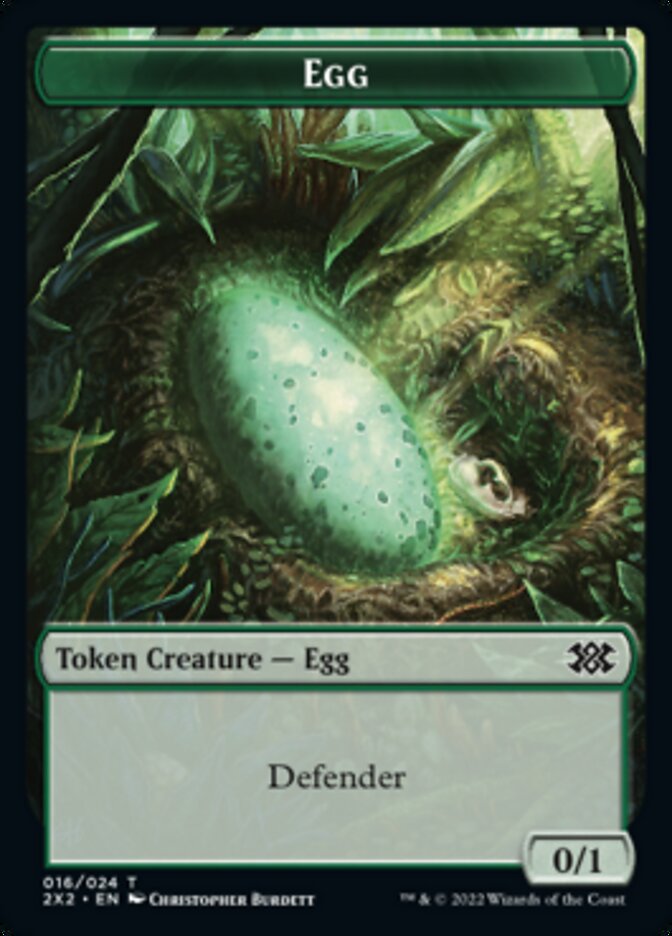 Egg // Eldrazi Scion Double-Sided Token [Double Masters 2022 Tokens] | Red Riot Games CA