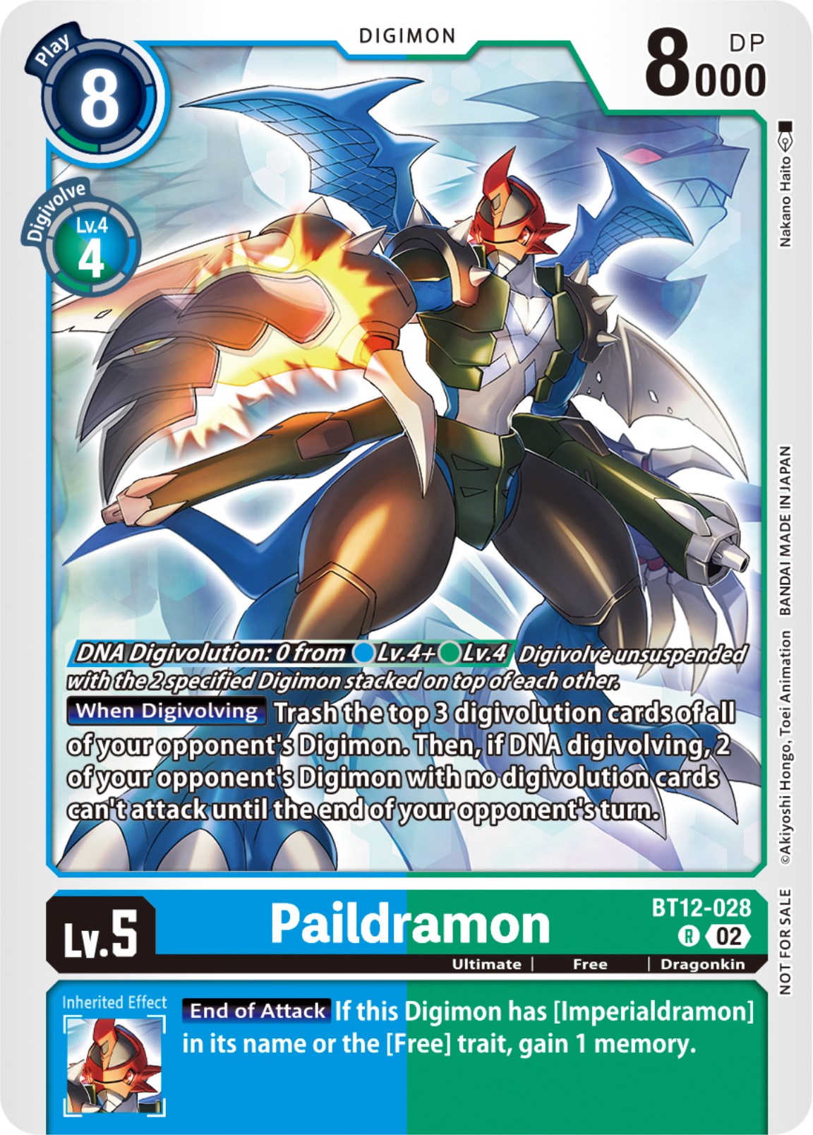 Paildramon [BT12-028] (NYCC 2023 Demo Deck) [Across Time] | Red Riot Games CA