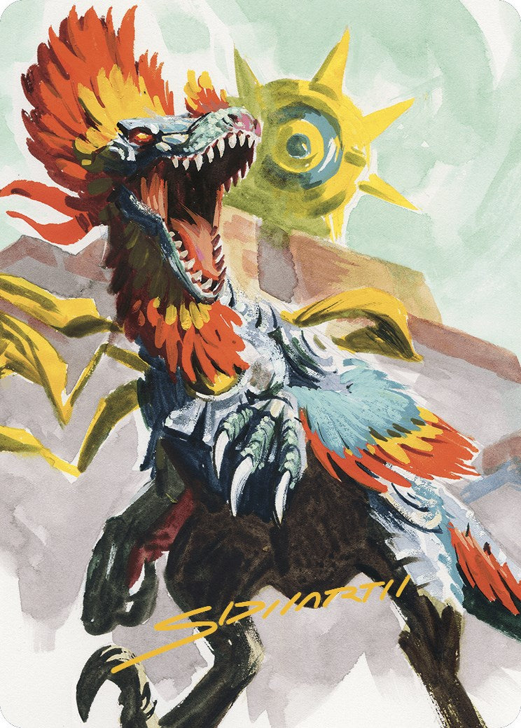 Pantlaza, Sun-Favored Art Card (Gold-Stamped Signature) [The Lost Caverns of Ixalan Art Series] | Red Riot Games CA