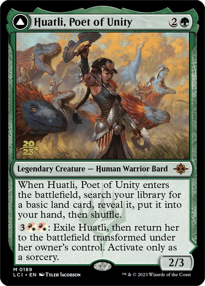 Huatli, Poet of Unity // Roar of the Fifth People [The Lost Caverns of Ixalan Prerelease Cards] | Red Riot Games CA