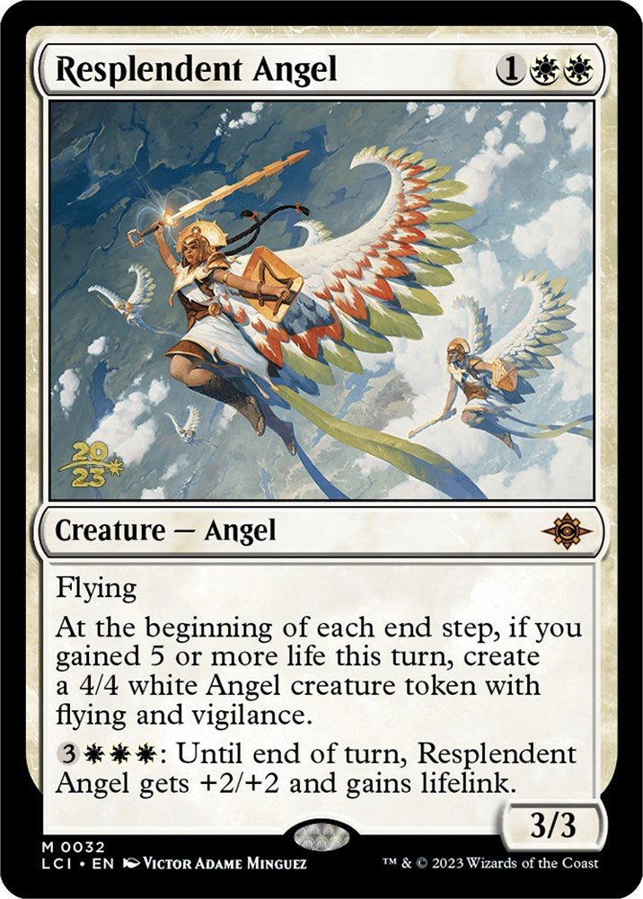 Resplendent Angel (LCI) [The Lost Caverns of Ixalan Prerelease Cards] | Red Riot Games CA