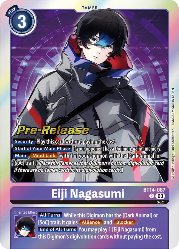 Eiji Nagasumi [BT14-087] [Blast Ace Pre-Release Cards] | Red Riot Games CA