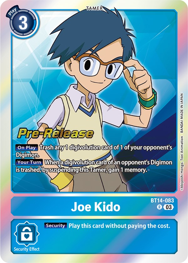 Joe Kido [BT14-083] [Blast Ace Pre-Release Cards] | Red Riot Games CA