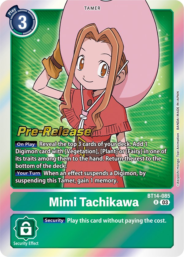 Mimi Tachikawa [BT14-085] [Blast Ace Pre-Release Cards] | Red Riot Games CA