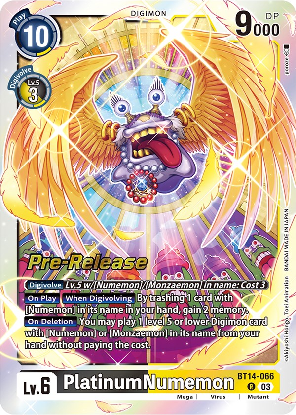 PlatinumNumemon [BT14-066] [Blast Ace Pre-Release Cards] | Red Riot Games CA