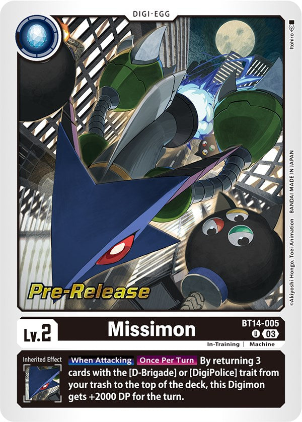 Missimon [BT14-005] [Blast Ace Pre-Release Cards] | Red Riot Games CA