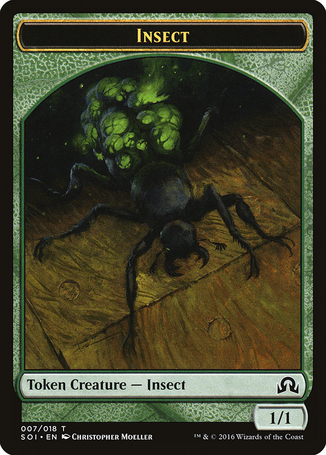 Insect Token [Shadows over Innistrad Tokens] | Red Riot Games CA