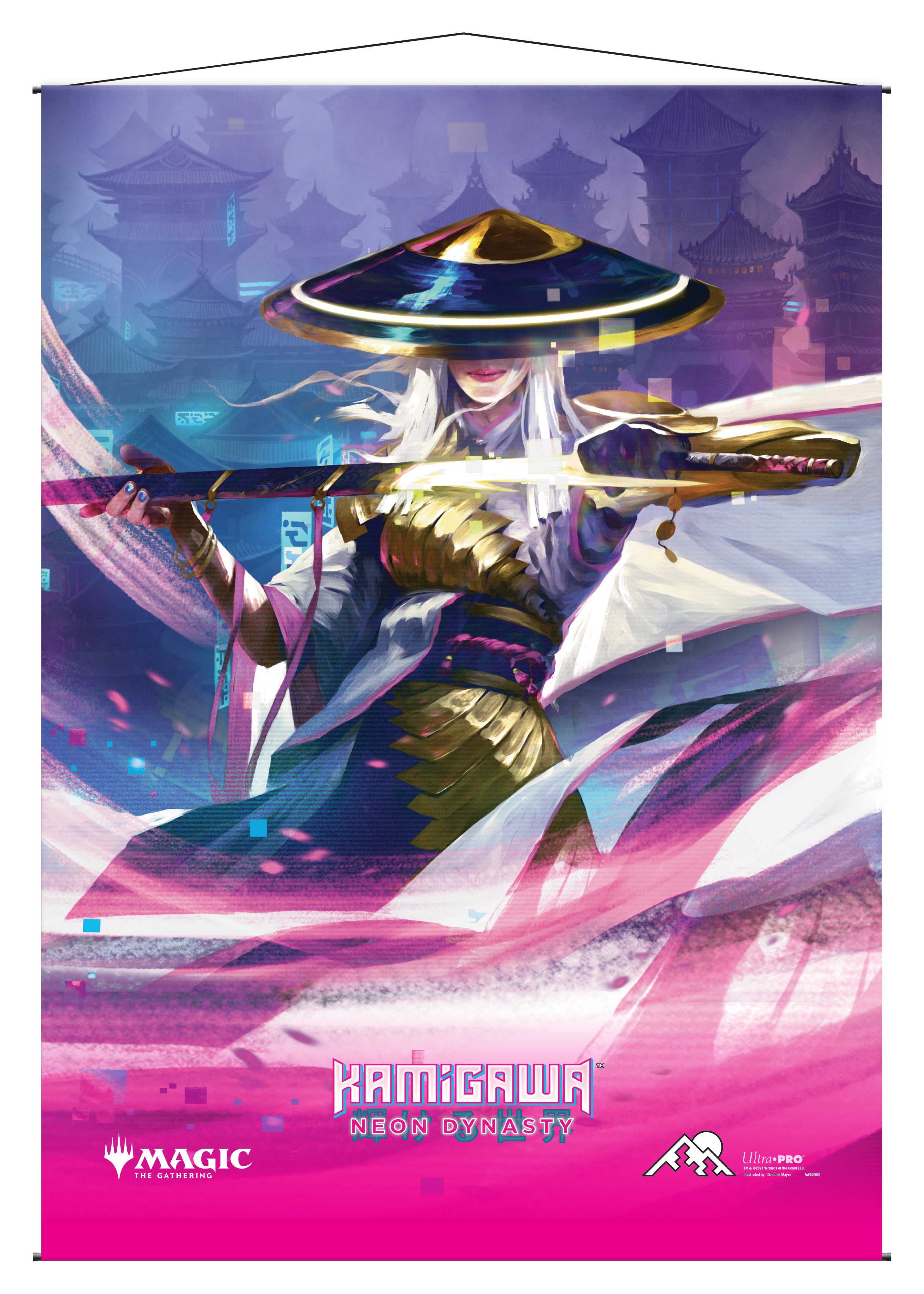 Ultra PRO: Wall Scroll - Kamigawa Neon Dynasty (The Wandering Emperor) | Red Riot Games CA