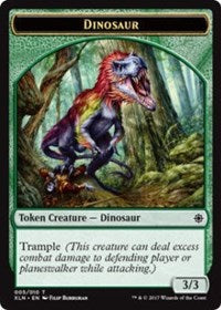 Dinosaur // Treasure (009) Double-Sided Token [Ixalan Tokens] | Red Riot Games CA