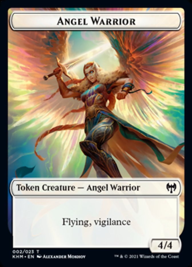 Angel Warrior Token [Kaldheim Tokens] | Red Riot Games CA