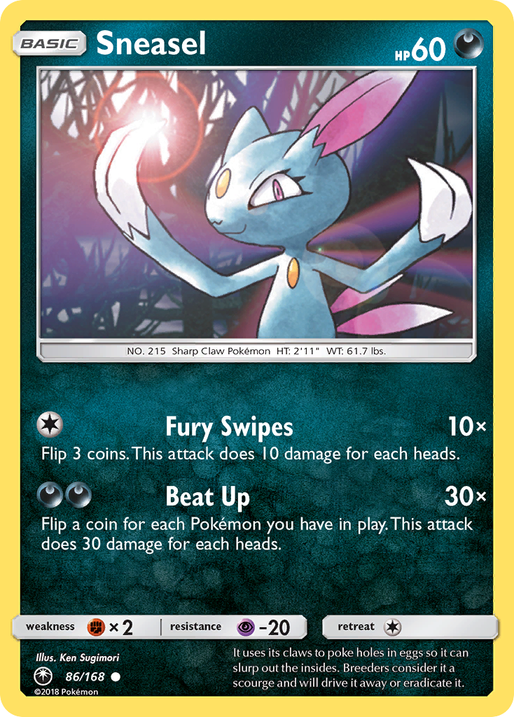 Sneasel (86/168) [Sun & Moon: Celestial Storm] | Red Riot Games CA
