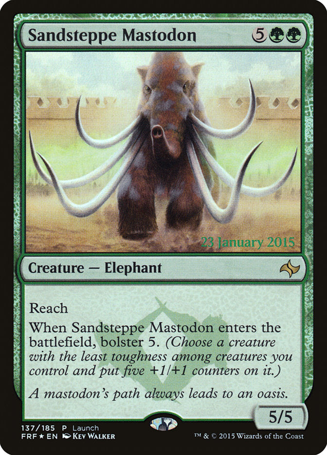 Sandsteppe Mastodon (Launch) [Fate Reforged Prerelease Promos] | Red Riot Games CA