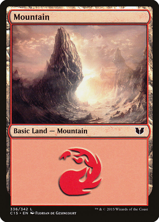 Mountain (336) [Commander 2015] | Red Riot Games CA