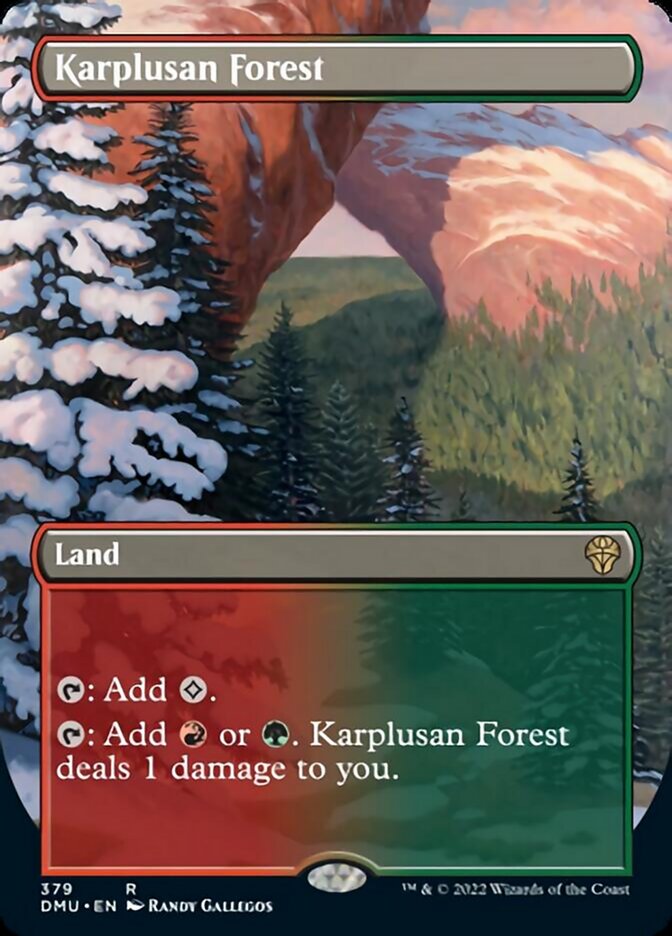 Karplusan Forest (Borderless Alternate Art) [Dominaria United] | Red Riot Games CA