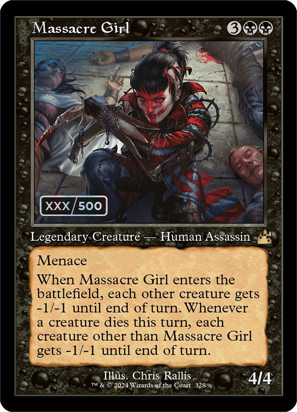 Massacre Girl (Retro) (Serialized) [Ravnica Remastered] | Red Riot Games CA