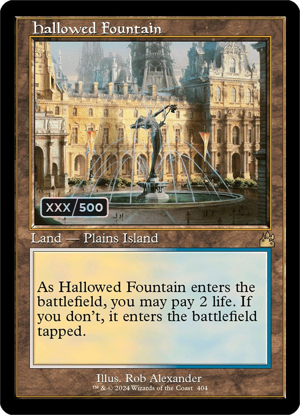 Hallowed Fountain (Retro) (Serialized) [Ravnica Remastered] | Red Riot Games CA