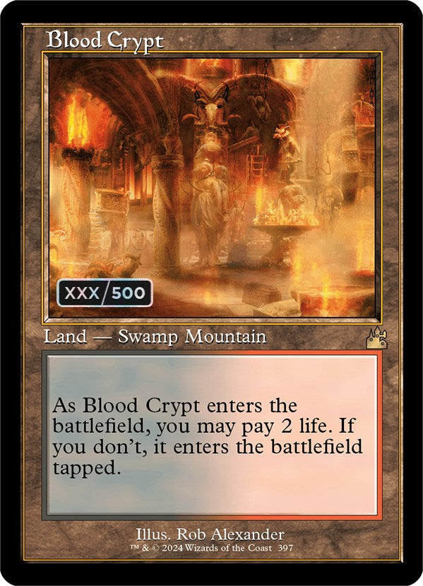 Blood Crypt (Retro) (Serialized) [Ravnica Remastered] | Red Riot Games CA
