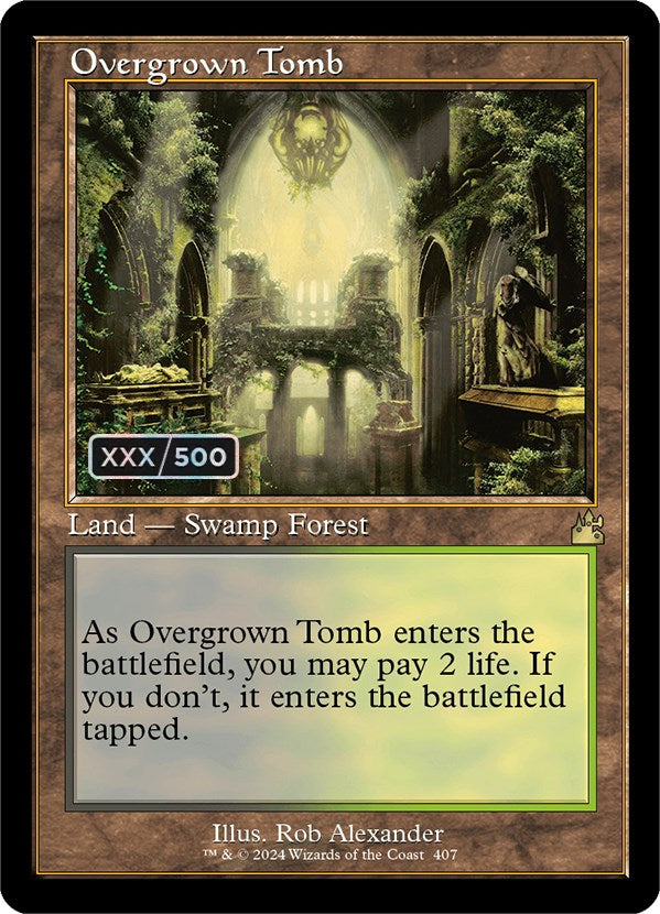 Overgrown Tomb (Retro) (Serialized) [Ravnica Remastered] | Red Riot Games CA