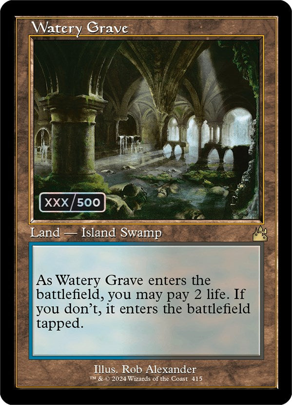Watery Grave (Retro) (Serialized) [Ravnica Remastered] | Red Riot Games CA