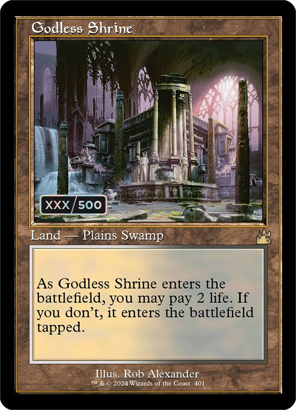 Godless Shrine (Retro) (Serialized) [Ravnica Remastered] | Red Riot Games CA