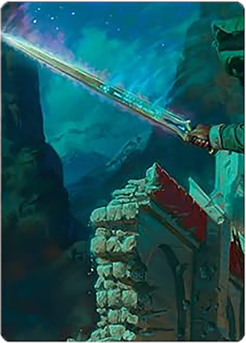 Anduril, Narsil Reforged Art Card [The Lord of the Rings: Tales of Middle-earth Art Series] | Red Riot Games CA