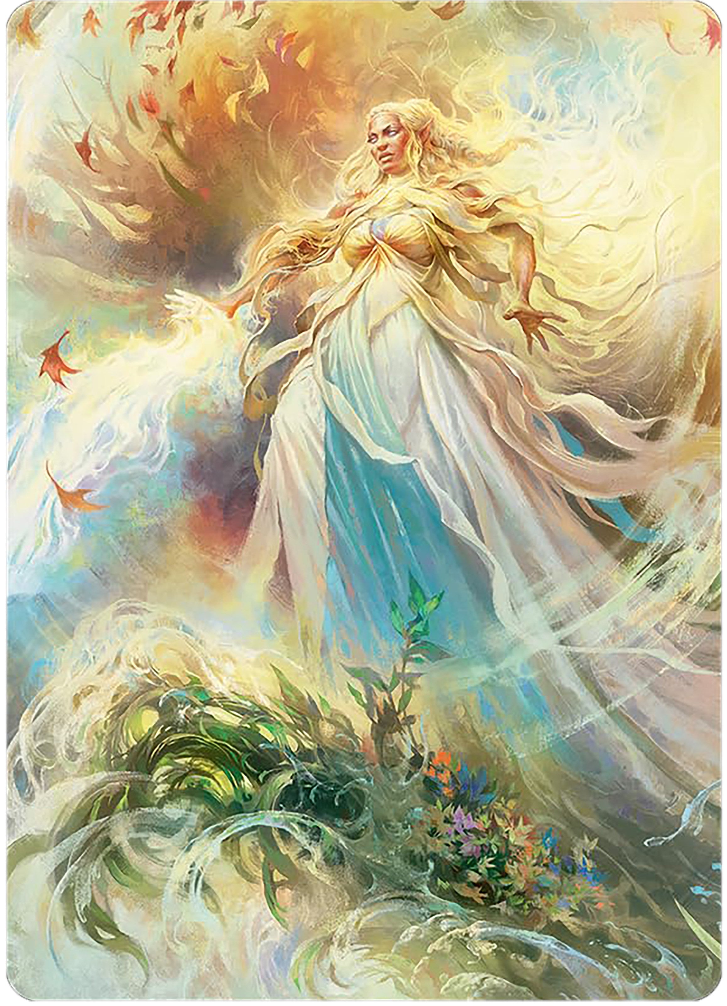 Galadriel, Light of Valinor Art Card [The Lord of the Rings: Tales of Middle-earth Art Series] | Red Riot Games CA