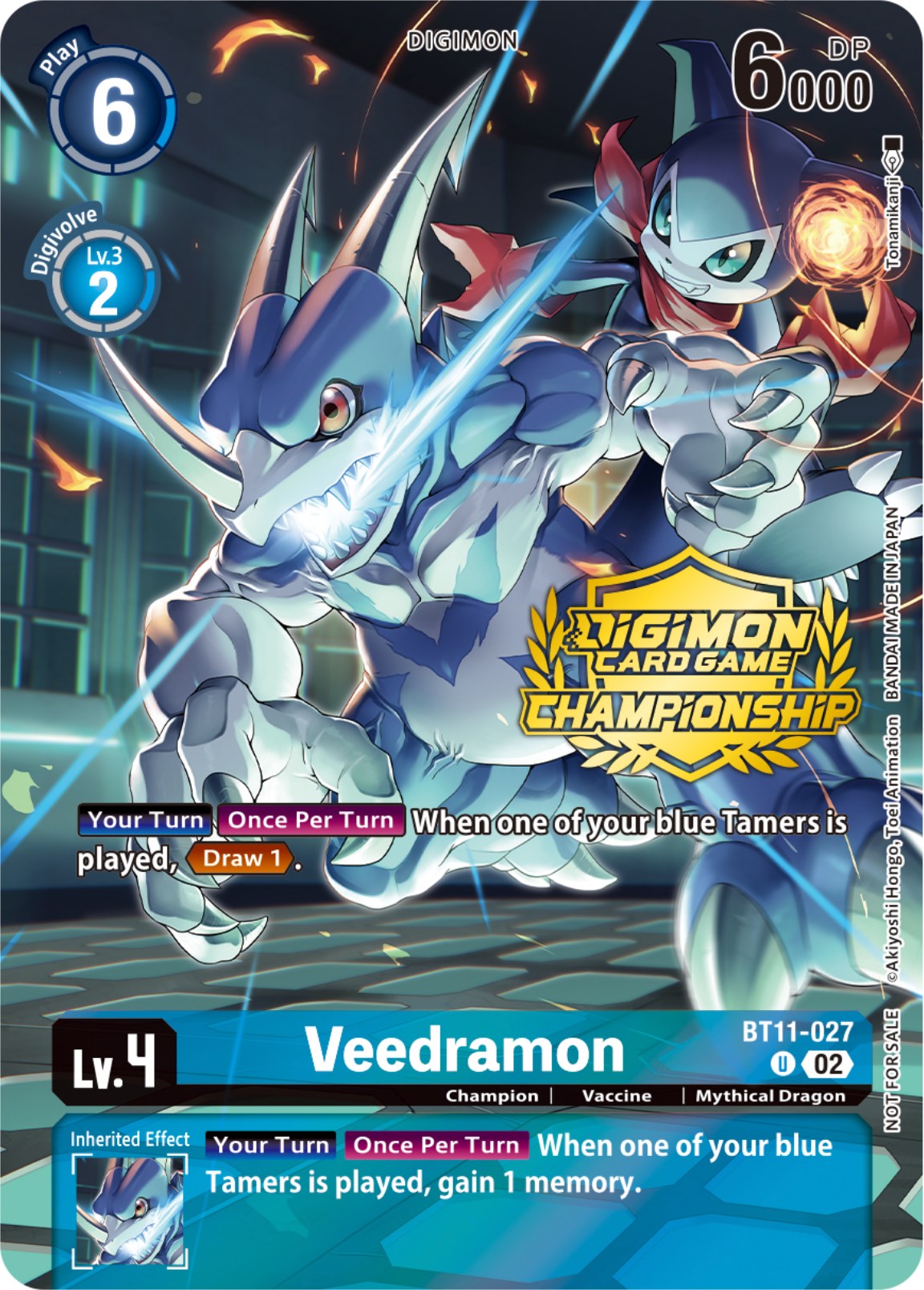 Veedramon [BT11-027] (Championship 2023 Tamers Pack) [Dimensional Phase Promos] | Red Riot Games CA