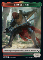 Soldier // Stangg Twin Double-Sided Token [Dominaria United Tokens] | Red Riot Games CA