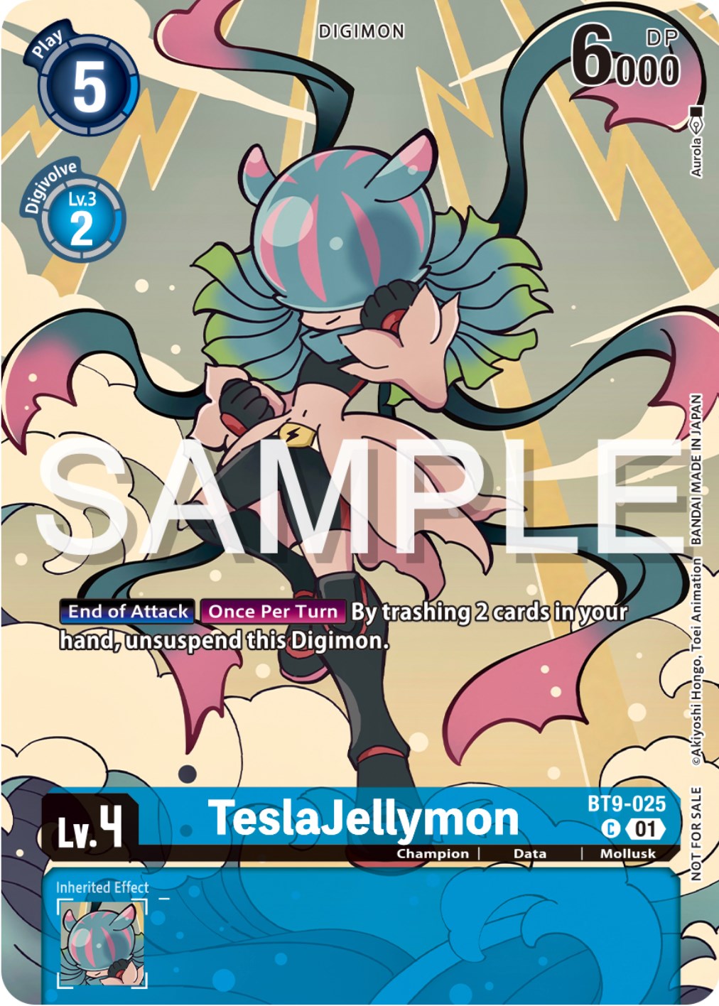 TeslaJellymon [BT9-025] (Digimon Illustration Competition Pack 2023) [X Record Promos] | Red Riot Games CA
