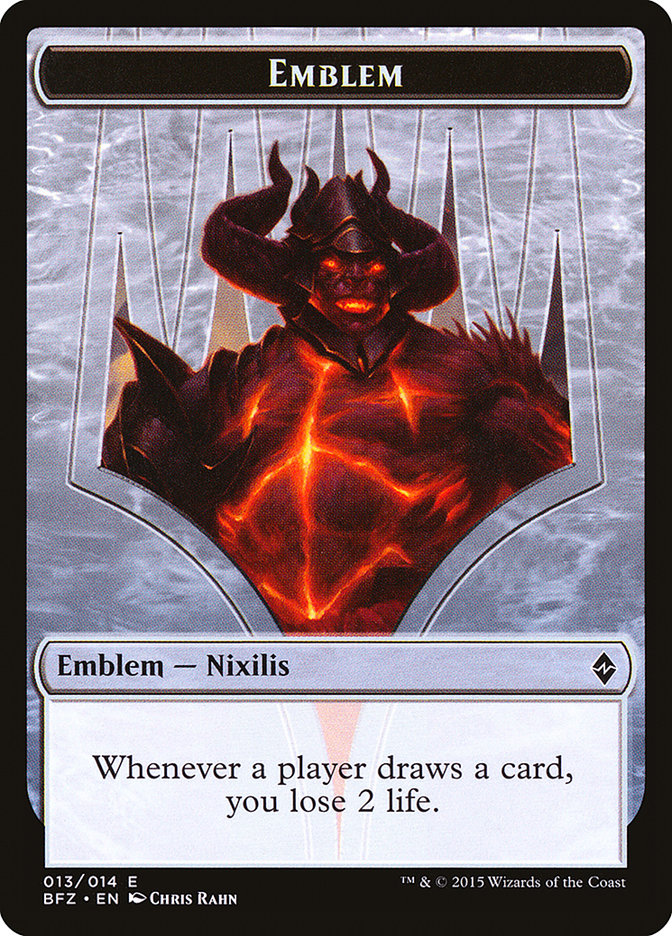 Ob Nixilis Reignited Emblem [Battle for Zendikar Tokens] | Red Riot Games CA
