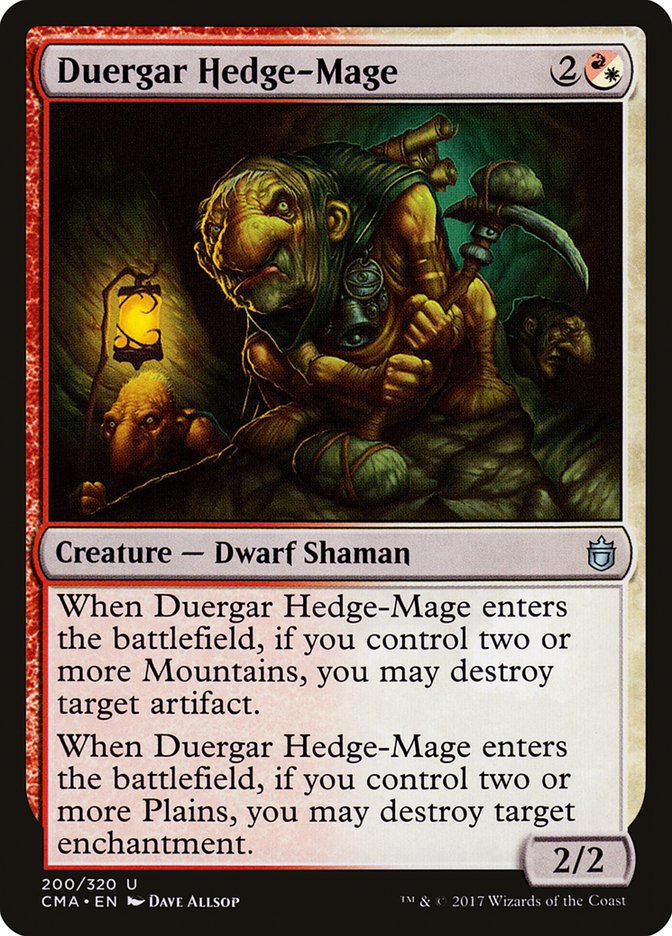Duergar Hedge-Mage [Commander Anthology] | Red Riot Games CA