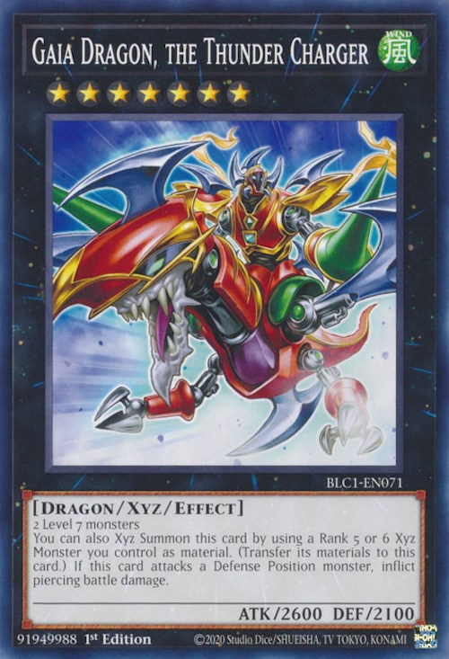 Gaia Dragon, the Thunder Charger [BLC1-EN071] Common | Red Riot Games CA