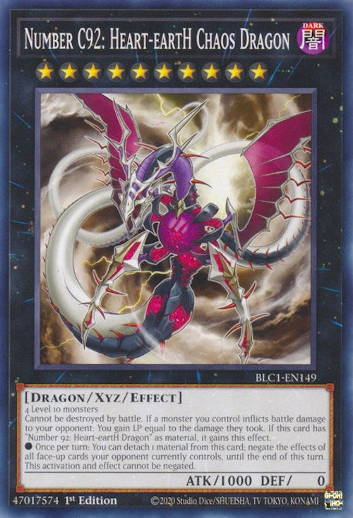 Number C92: Heart-eartH Chaos Dragon [BLC1-EN149] Common | Red Riot Games CA