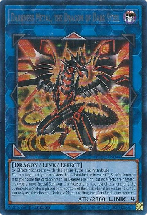 Darkness Metal, the Dragon of Dark Steel (Silver) [BLC1-EN044] Ultra Rare | Red Riot Games CA