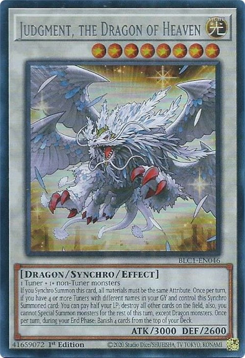 Judgment, the Dragon of Heaven (Silver) [BLC1-EN046] Ultra Rare | Red Riot Games CA