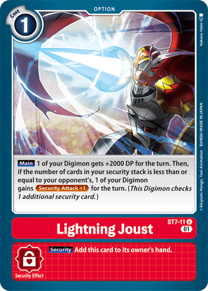 Lightning Joust [ST7-11] [Starter Deck: Gallantmon] | Red Riot Games CA