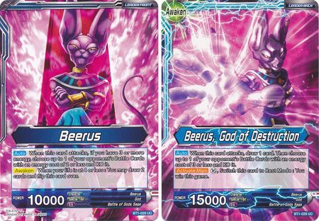 Beerus // Beerus, God of Destruction (BT1-029) [Galactic Battle] | Red Riot Games CA