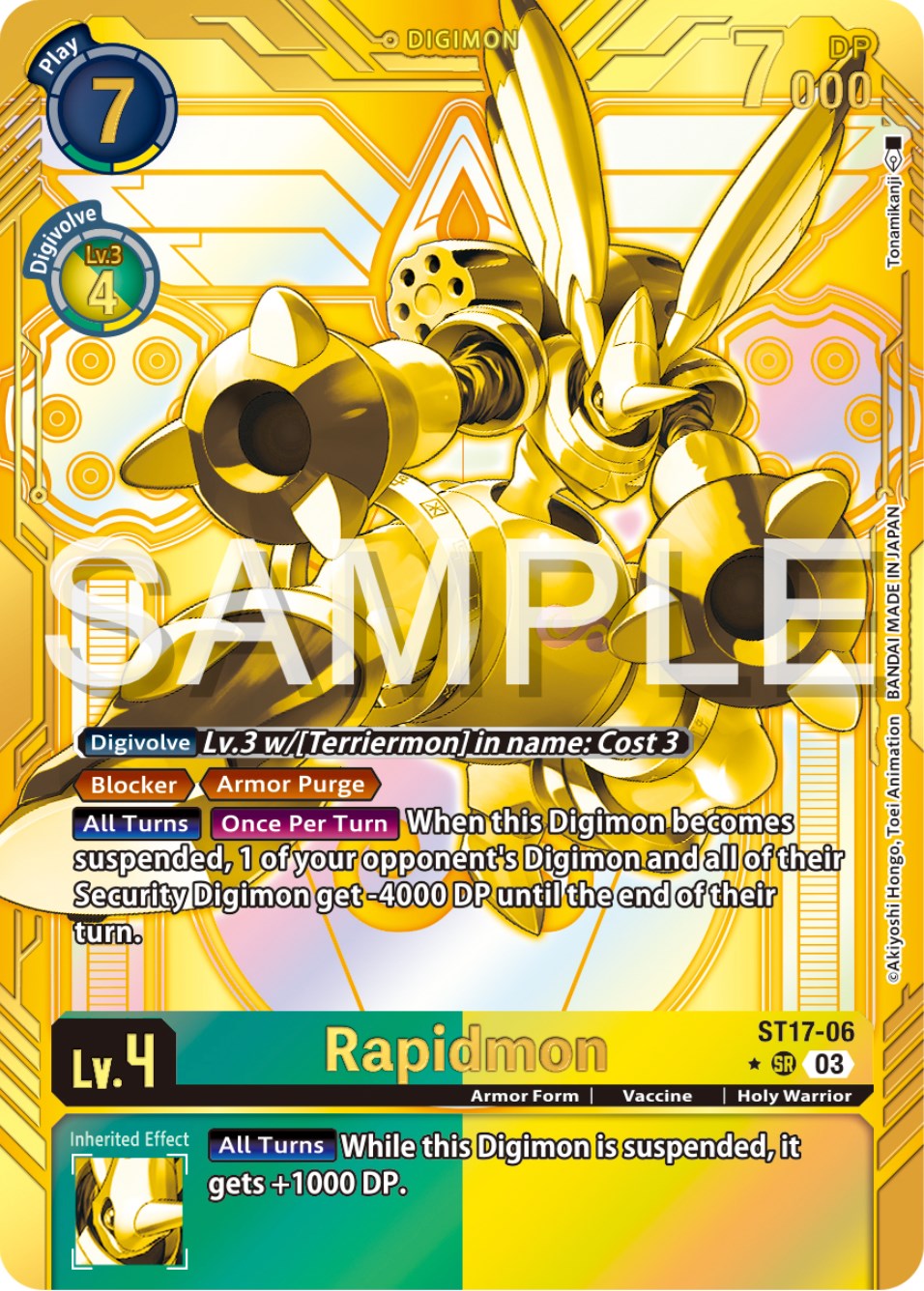 Rapidmon [ST17-06] (Gold) [Starter Deck: Double Typhoon Advanced Deck Set] | Red Riot Games CA