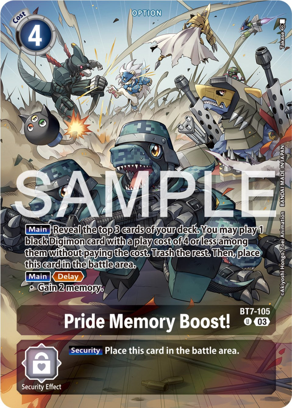 Pride Memory Boost! [BT7-105] (Reprint) [Starter Deck: Double Typhoon Advanced Deck Set] | Red Riot Games CA