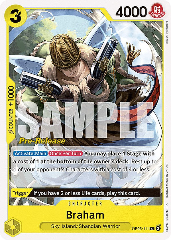 Braham [Wings of the Captain Pre-Release Cards] | Red Riot Games CA
