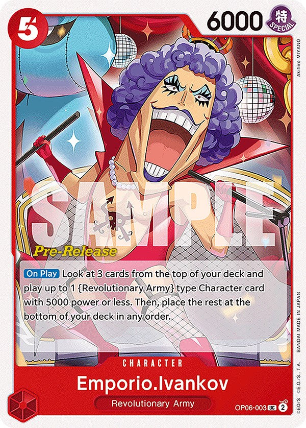Emporio.Ivankov [Wings of the Captain Pre-Release Cards] | Red Riot Games CA