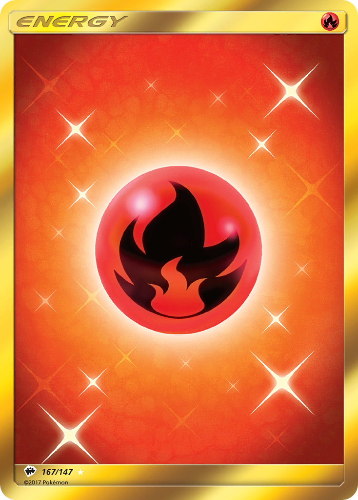 Fire Energy (167/147) [Sun & Moon: Burning Shadows] | Red Riot Games CA