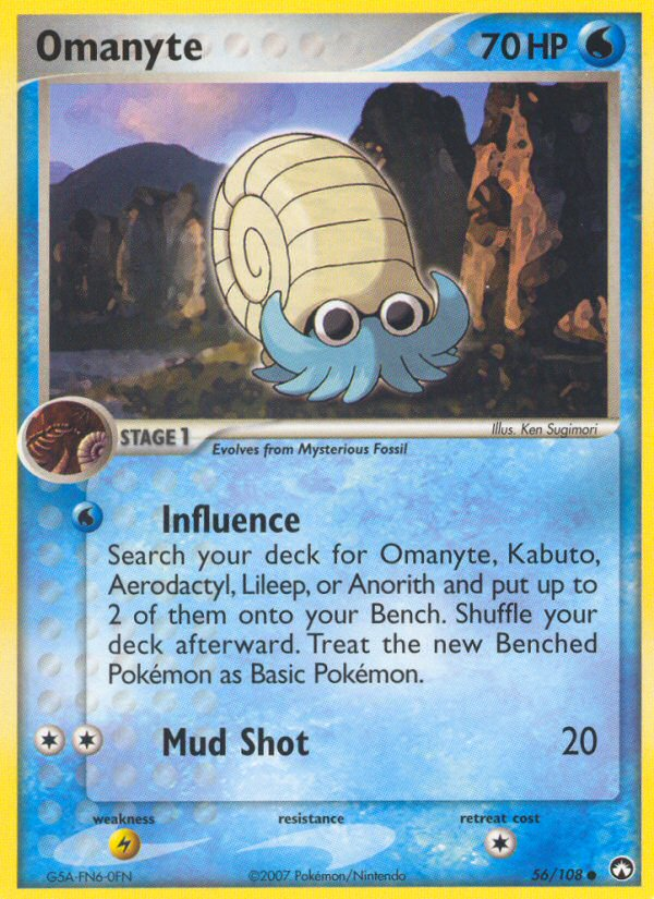 Omanyte (56/108) [EX: Power Keepers] | Red Riot Games CA