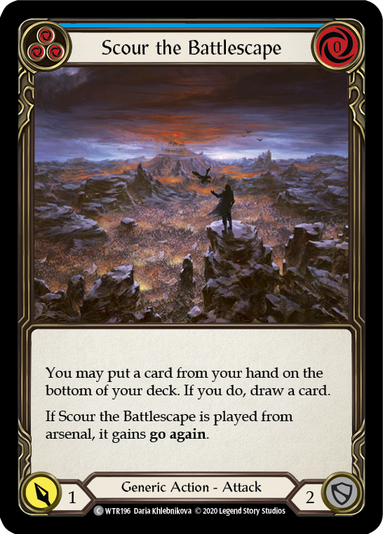 Scour the Battlescape (Blue) [U-WTR196] (Welcome to Rathe Unlimited)  Unlimited Normal | Red Riot Games CA